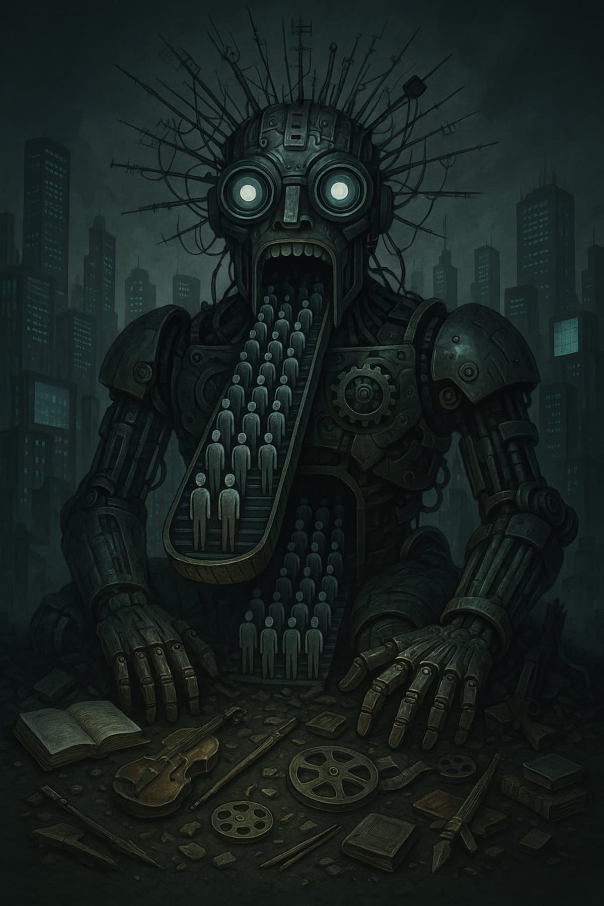 The Mind in the Machine: Language Models and the New Moloch